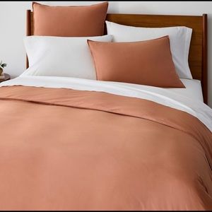 West Elm Cotton Percal Duvet Cover and Sham Set
